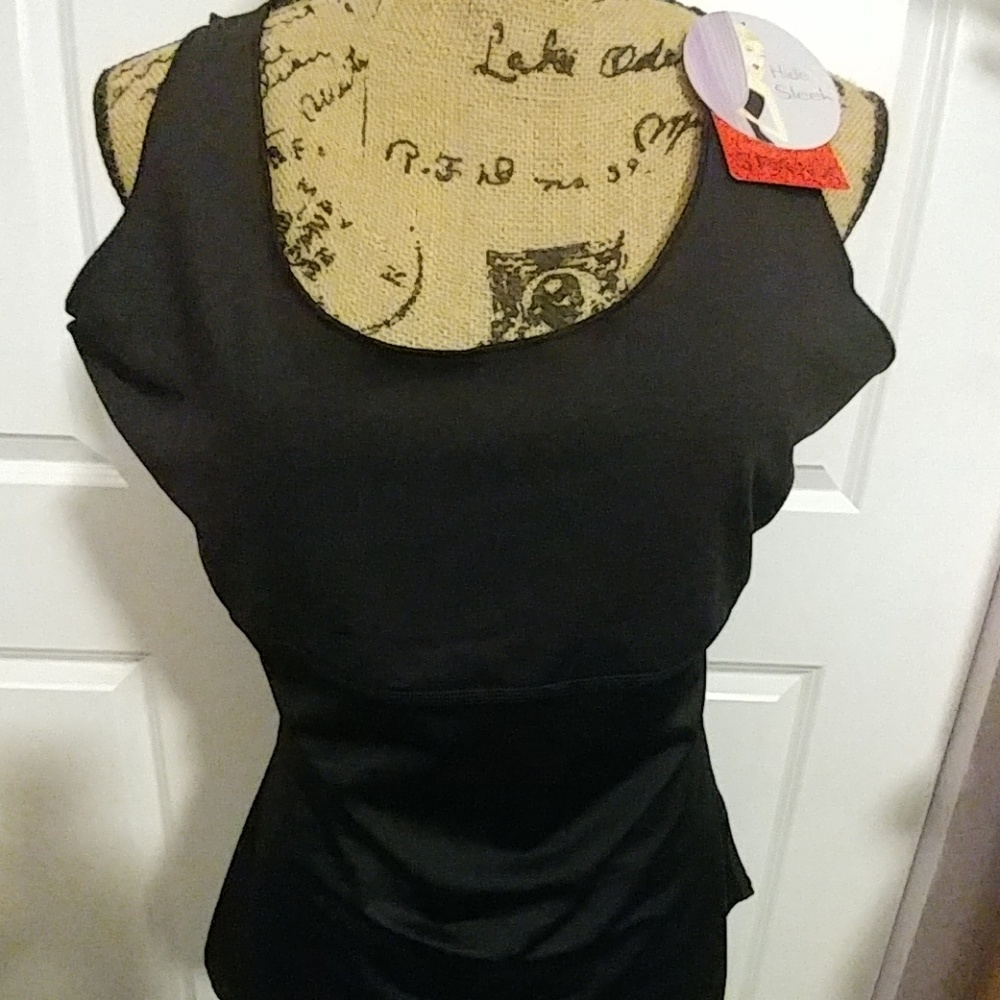 NWT spanx 2xl black hide and sleek tank